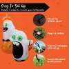 5ft Halloween Inflatable Pumpkin with Ghost