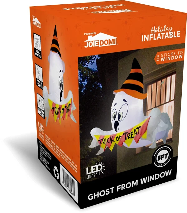 5ft Inflatable LED Ghost Broke out from Window