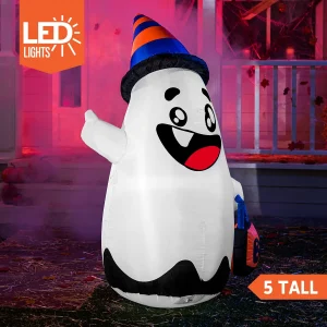 5ft Inflatable LED Halloween Wicked Ghost Decoration