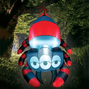 5ft Inflatable LED Hanging Spider Decoration