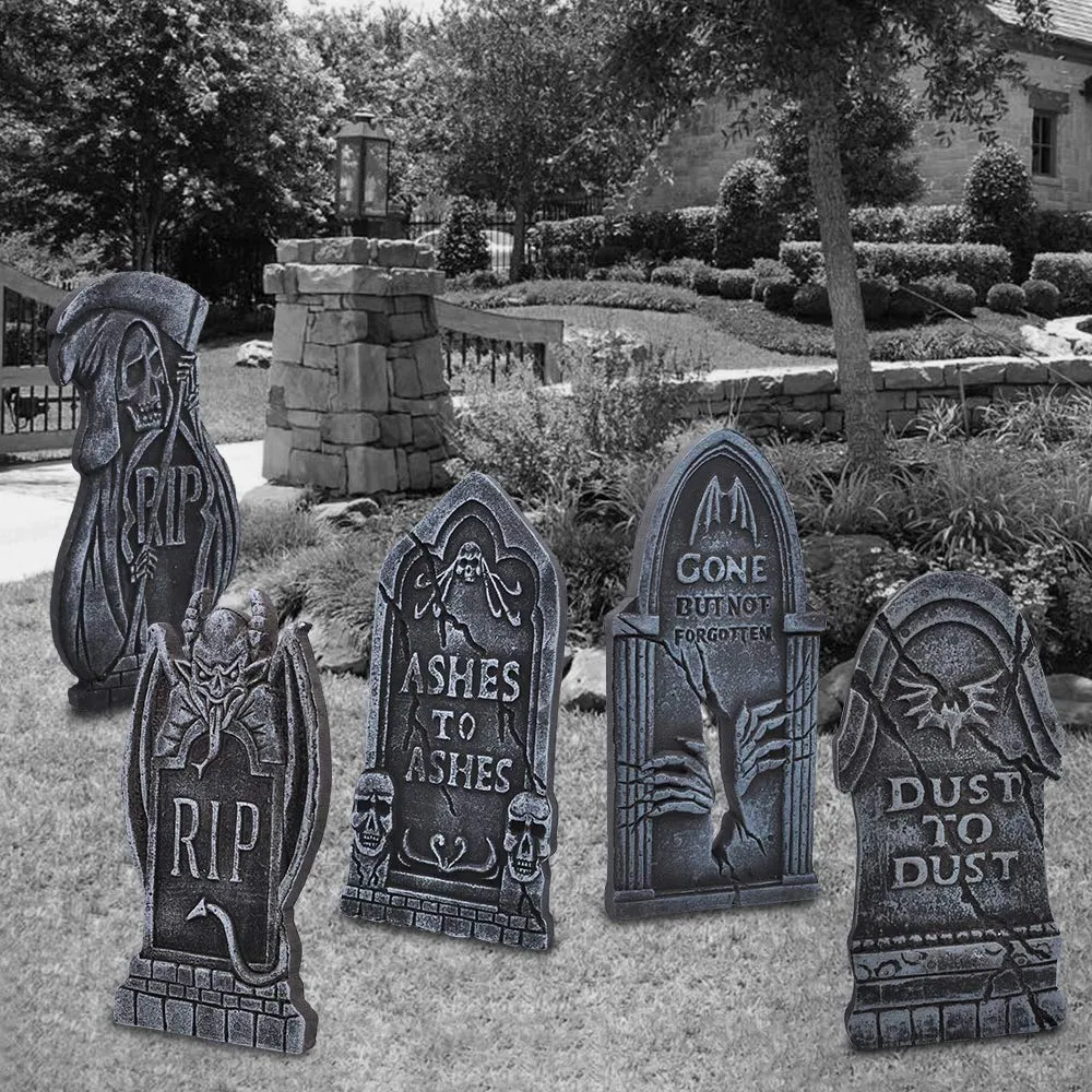 RIP Tombstone Halloween Black Gravestone Bundle With and 