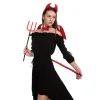 5pcs Womens Halloween Devil Costume Accessory Set
