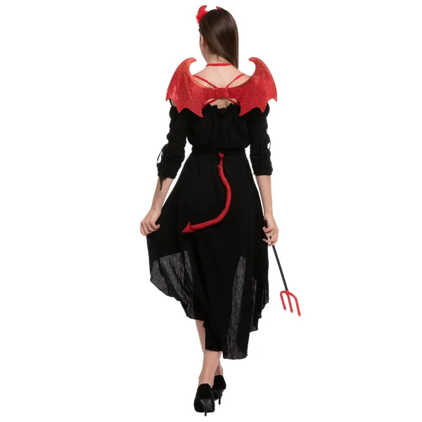 5pcs Womens Halloween Devil Costume Accessory Set