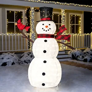 6ft 240 LED Collapsible Snowman Yard Light