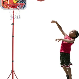 Kids Adjustable Portable Basketball Hoop 6ft