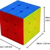 6pcs Speed Cube Puzzle 2.2in