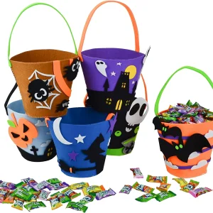 6pcs Trick Or Treat Halloween Bucket