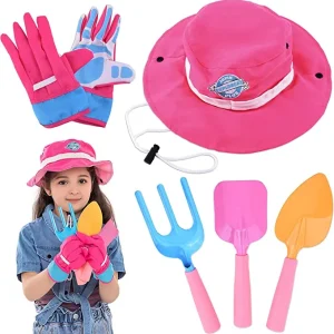 6Pcs Pink Kids Gardening Tool Set