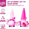 6ft Tall LED Lighted Giant Valentines Inflatable Gnome Couple