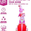 6ft Tall Valentines Inflatable Stacking Gnomes with LED Lights