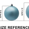 60pcs Blue and White Christmas Ball Ornaments