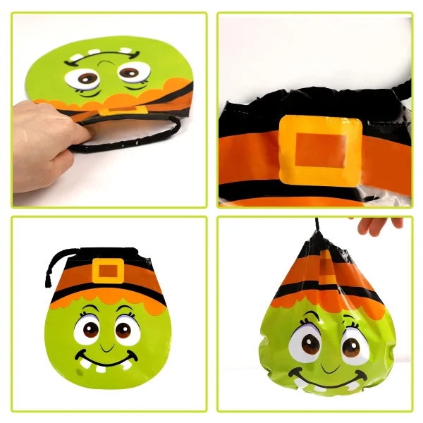 60pcs Halloween Monster Drawstring Goodie Bags