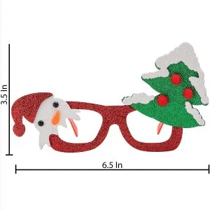 Christmas Glasses Frame Costume