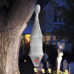 Light up Animated Hanging Cocoon Corpse 68in
