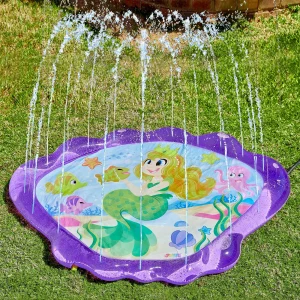 68″ Mermaid Sprinkler Mat (Purple) – SLOOSH