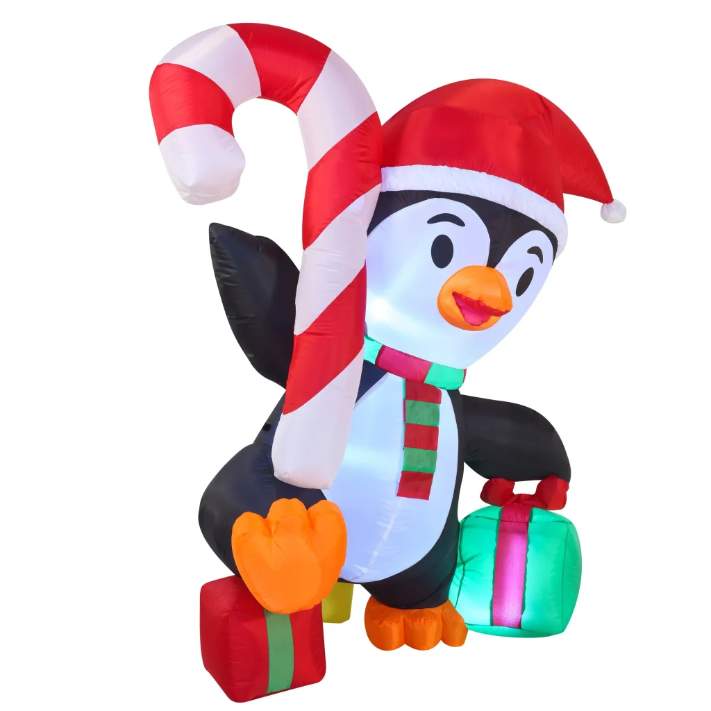 Funny christmas penguin inflatable