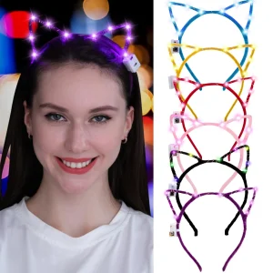 6Pcs LED Cat Headband