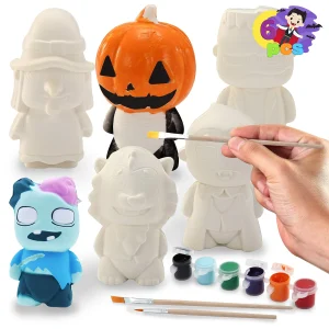 6Pcs Squishy Coloring Craft Kit for Halloween