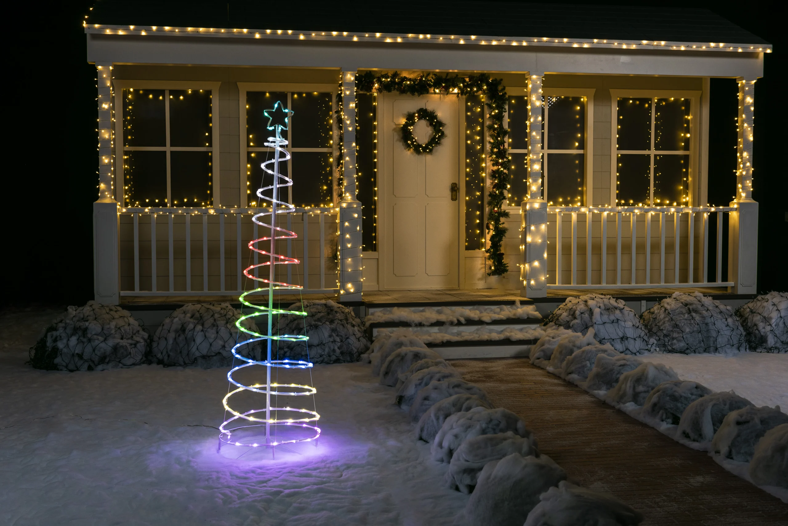 Fun 135-Count LED Animated Christmas Tree Lightshow 6ft