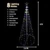Animated Christmas Cone Tree Yard Light 6ft