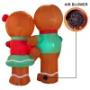 6ft Couple Gingerman Inflatable Christmas Decorations