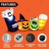 6ft Inflatable LED Halloween Boo Words