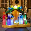 6ft Inflatable LED Nativity Scene with Angels