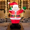 6ft Inflatable LED Santa Carry Gift Bag