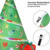 6ft Inflatable Rainbow Ribbon Christmas Tree Decoration