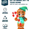 6ft LED Ginger Man Christmas Decoration Inflatable