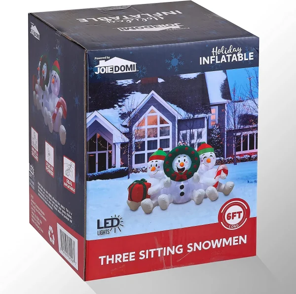 6ft LED Snowman Christmas Inflatable
