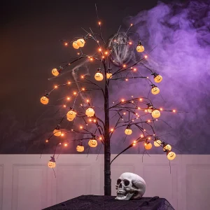 6ft LED Spooky Tree (Orange Pumpkin)