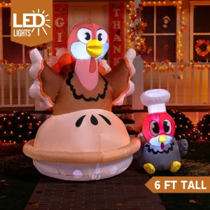 6ft Large Turkey Inflatable Decoration