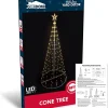 Animated LED Christmas Cone Tree Decoration 6ft