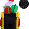 6ft Long LED Inflatable Santa Ride Unicorn Costume Pulling Sleigh