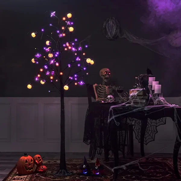 Spooky Tree Pumpkin Decoration 6ft