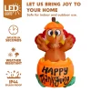 6ft Thanksgiving Inflatable Turkey on Pumpkin