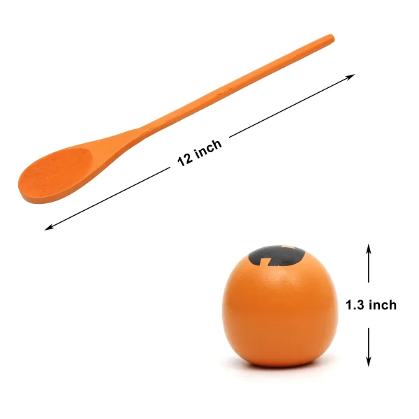 6pcs Halloween Egg and Spoon Race Game Set