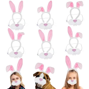 6pcs Kids Plush Fabric Rabbit Costume Accessories