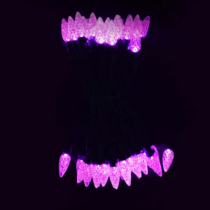 70-Count Purple LED Halloween String Lights 22.4ft