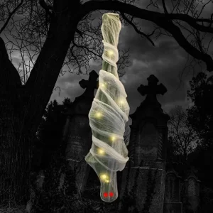 LED Mummy Cocoon Corpse Halloween Decoration 71in
