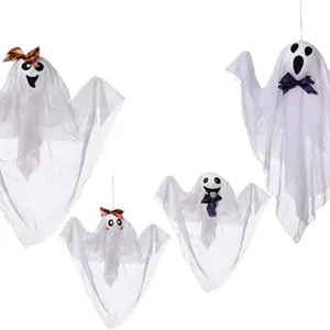 4pcs Halloween Hanging Ghost Decoration 18.5in