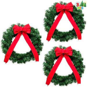 19″ Christmas Wreath with LED Lights