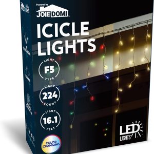 416 LED Christmas Icicle Lights Color Changing