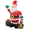 8ft Jumbo Santa with Gift Box Inflatable