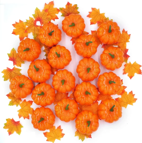72Pcs Thanksgiving Artificial Pumpkins