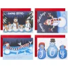 72pcs Snowman Christmas Card Set With Envelopes