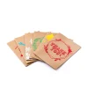 72pcs Kraft Christmas Thank You Cards With Envelopes