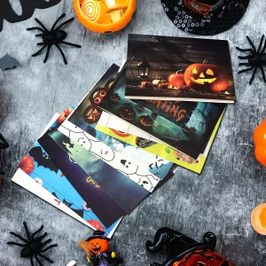 72pcs Assorted Boxed Halloween Greeting Cards