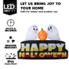 7ft Inflatable LED Ghost Happy Halloween Decoration